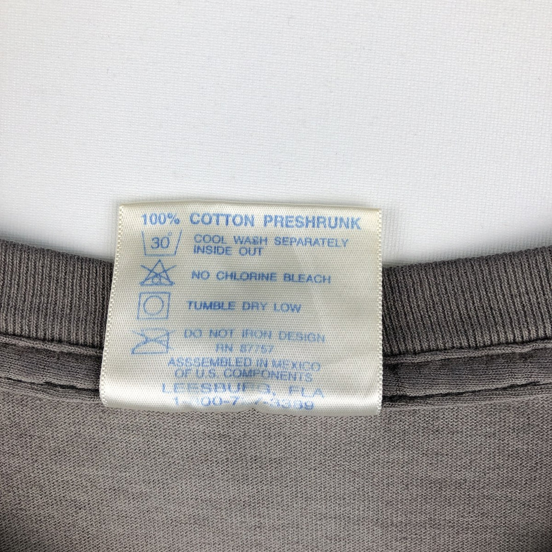 2000'S TRI-LAKE INC College T-shirt, Men's XL equivalent. cotton Charcoal Vintage Second Hand