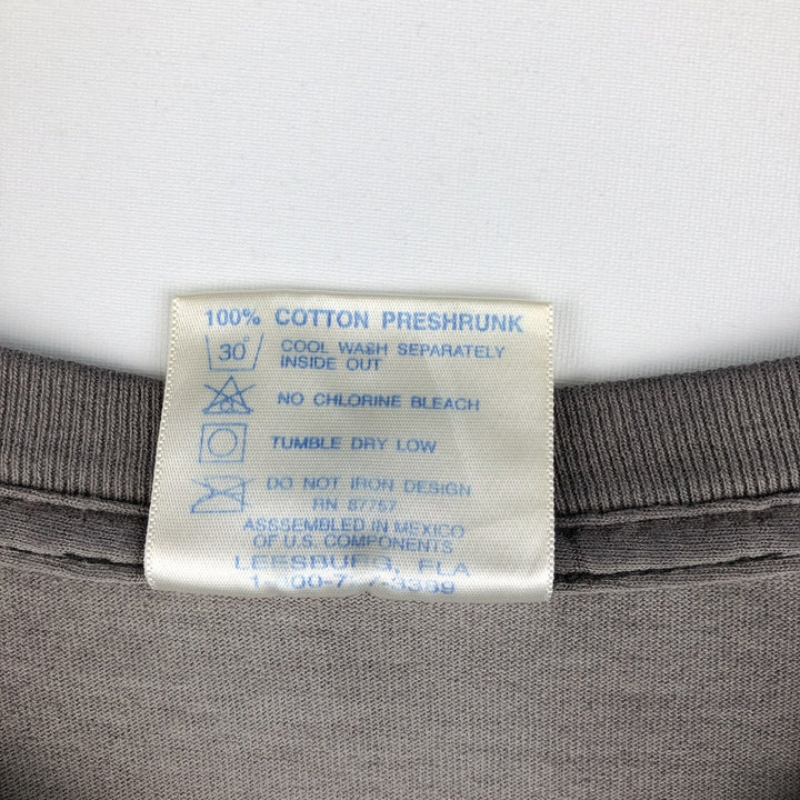 2000'S TRI-LAKE INC College T-shirt, Men's XL equivalent. cotton Charcoal Vintage Second Hand