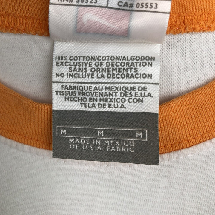 Nike NIKE TEAM College T-shirt, Men's M size cotton white type Vintage Second Hand