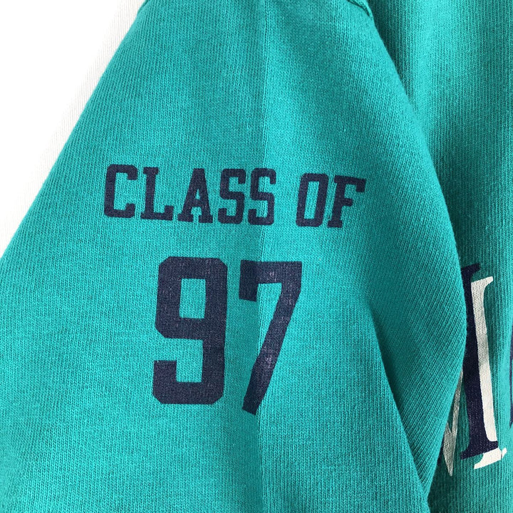 90'S Champion Authentic Athletic Apparel College T-shirt Made in USA Men's L Vintage cotton green type Vintage Second Hand