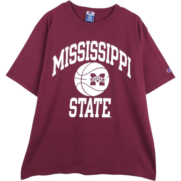 90'S Champion 3-Piece College T-Shirt, Men's Size L (Equivalent), Vintage cotton wine-red Vintage Second Hand