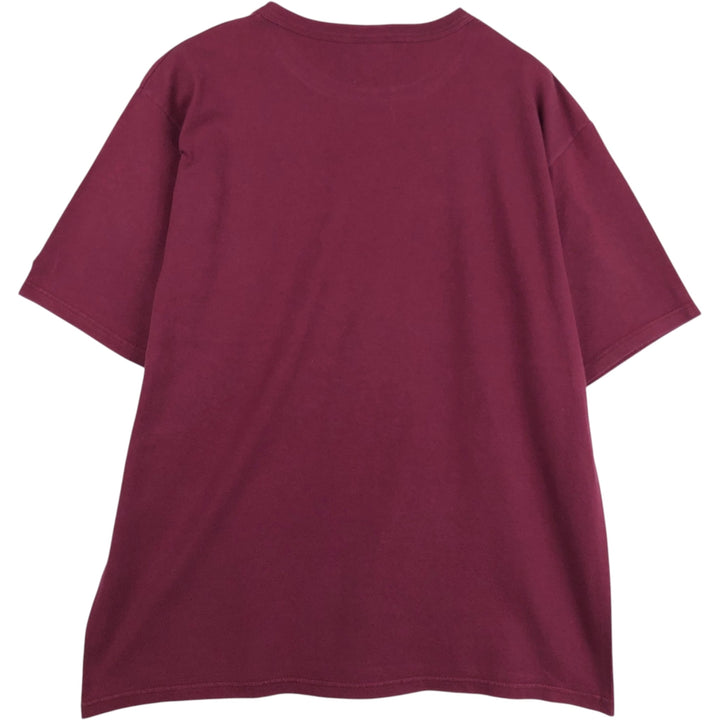 90'S Champion 3-Piece College T-Shirt, Men's Size L (Equivalent), Vintage cotton wine-red Vintage Second Hand