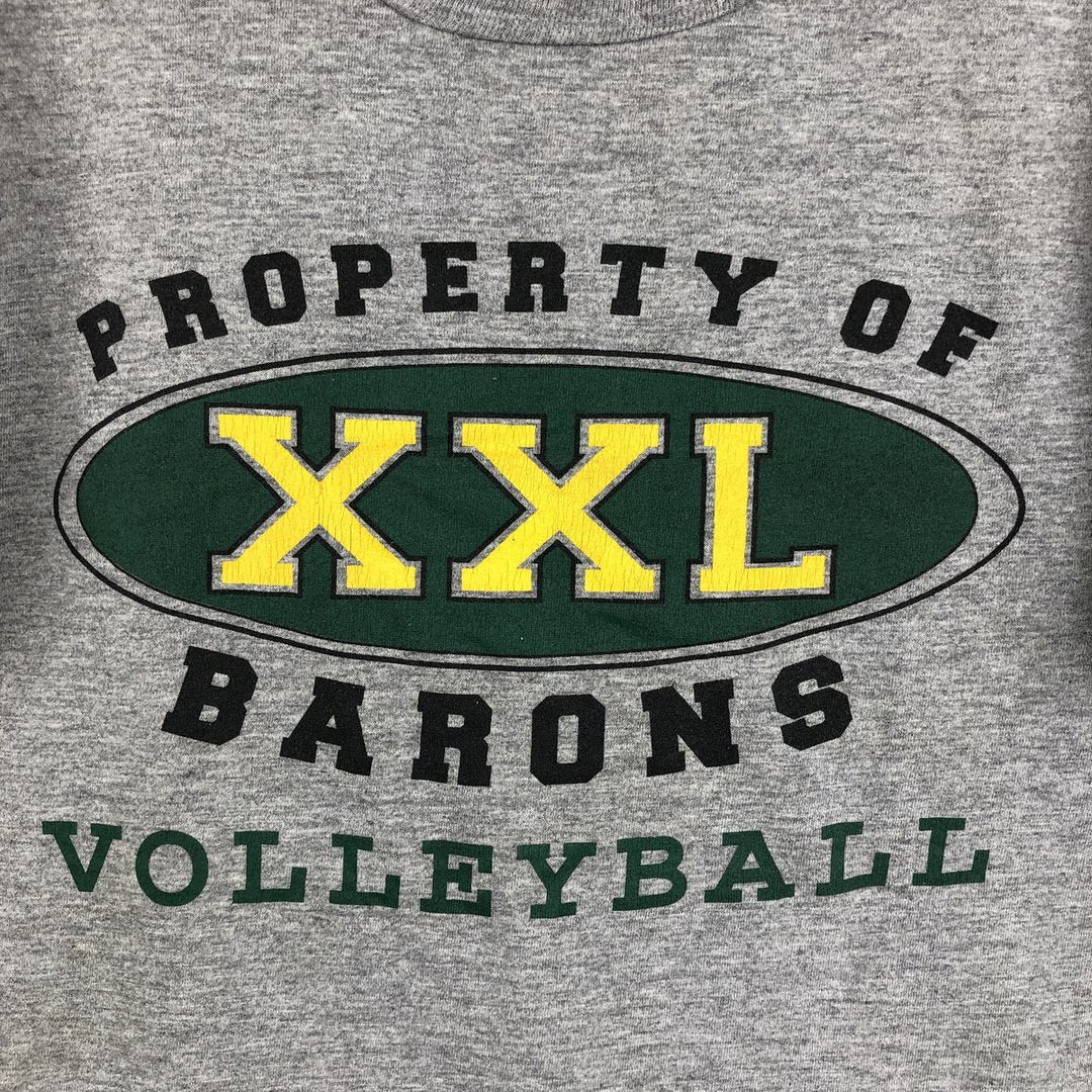 90'S Russell College T-shirt, Made in USA, Men's Size S (approx.), Vintage polyester gray type Vintage Second Hand