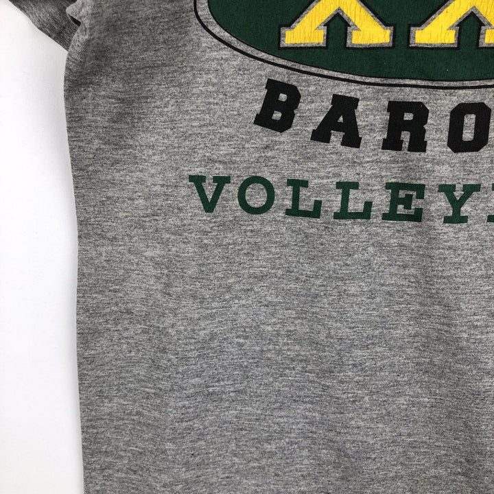 90'S Russell College T-shirt, Made in USA, Men's Size S (approx.), Vintage polyester gray type Vintage Second Hand
