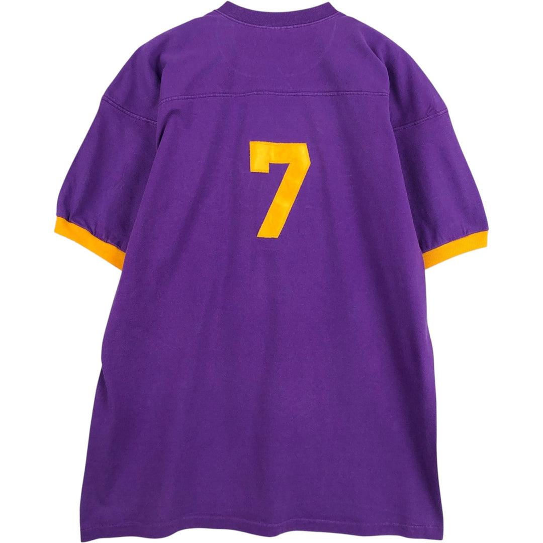 90'S EAGLE USA Football T-shirt, Made in USA, Men's XL equivalent, Vintage cotton purple type Vintage Second Hand