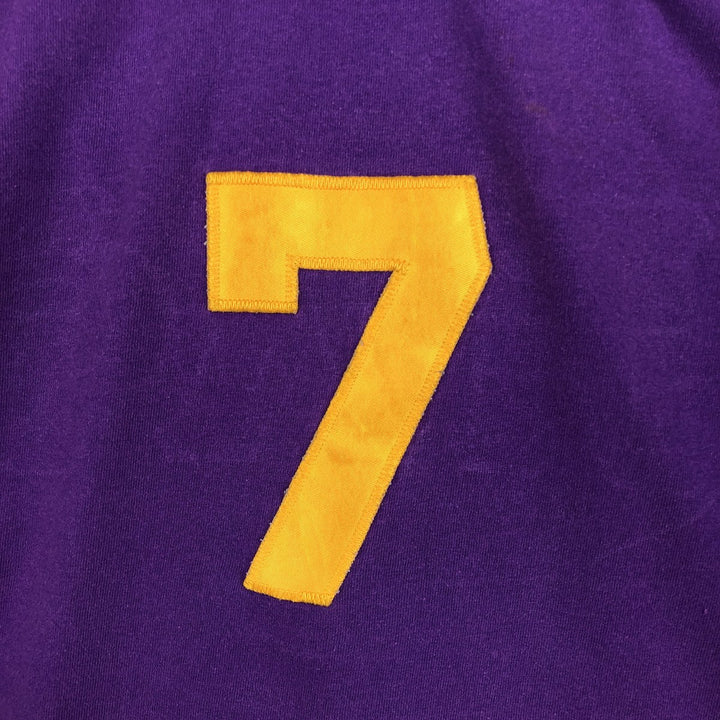 90'S EAGLE USA Football T-shirt, Made in USA, Men's XL equivalent, Vintage cotton purple type Vintage Second Hand
