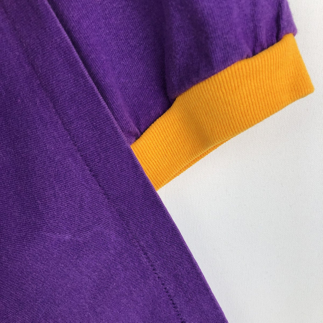 90'S EAGLE USA Football T-shirt, Made in USA, Men's XL equivalent, Vintage cotton purple type Vintage Second Hand