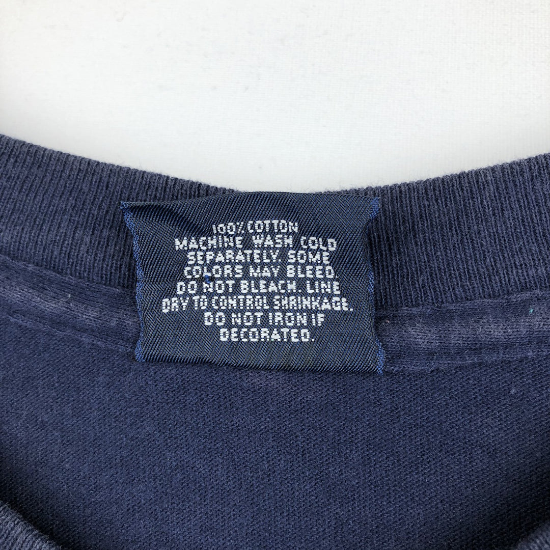 ~90'S MICHIGAN University of Michigan College T-shirt, Men's XL equivalent, Vintage cotton navy blue type Vintage Second Hand