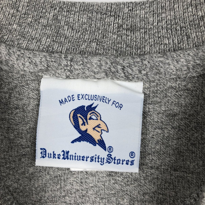 ~90'S Duke University Stores College T-shirt, Made in USA, Men's Size S (approx.), Vintage cotton gray type Vintage Second Hand