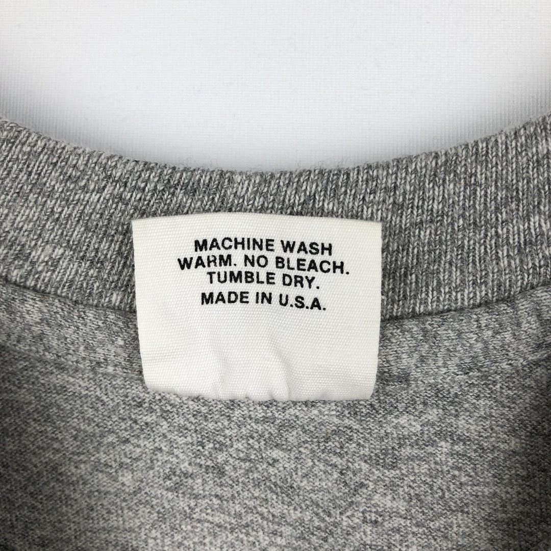 ~90'S The Cotton Exchange College T-shirt, Made in USA, Men's Size L (approx.), Vintage cotton gray type Vintage Second Hand