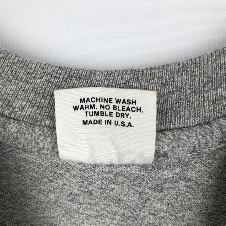 ~90'S The Cotton Exchange College T-shirt, Made in USA, Men's Size L (approx.), Vintage cotton gray type Vintage Second Hand