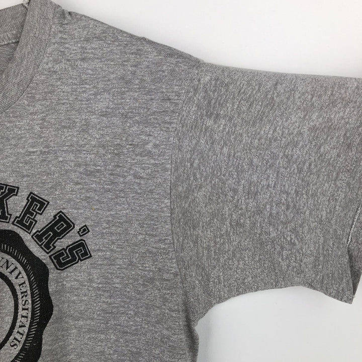 ~90'S Vintage Printed T-shirt, Men's S size unclear gray type Vintage Second Hand
