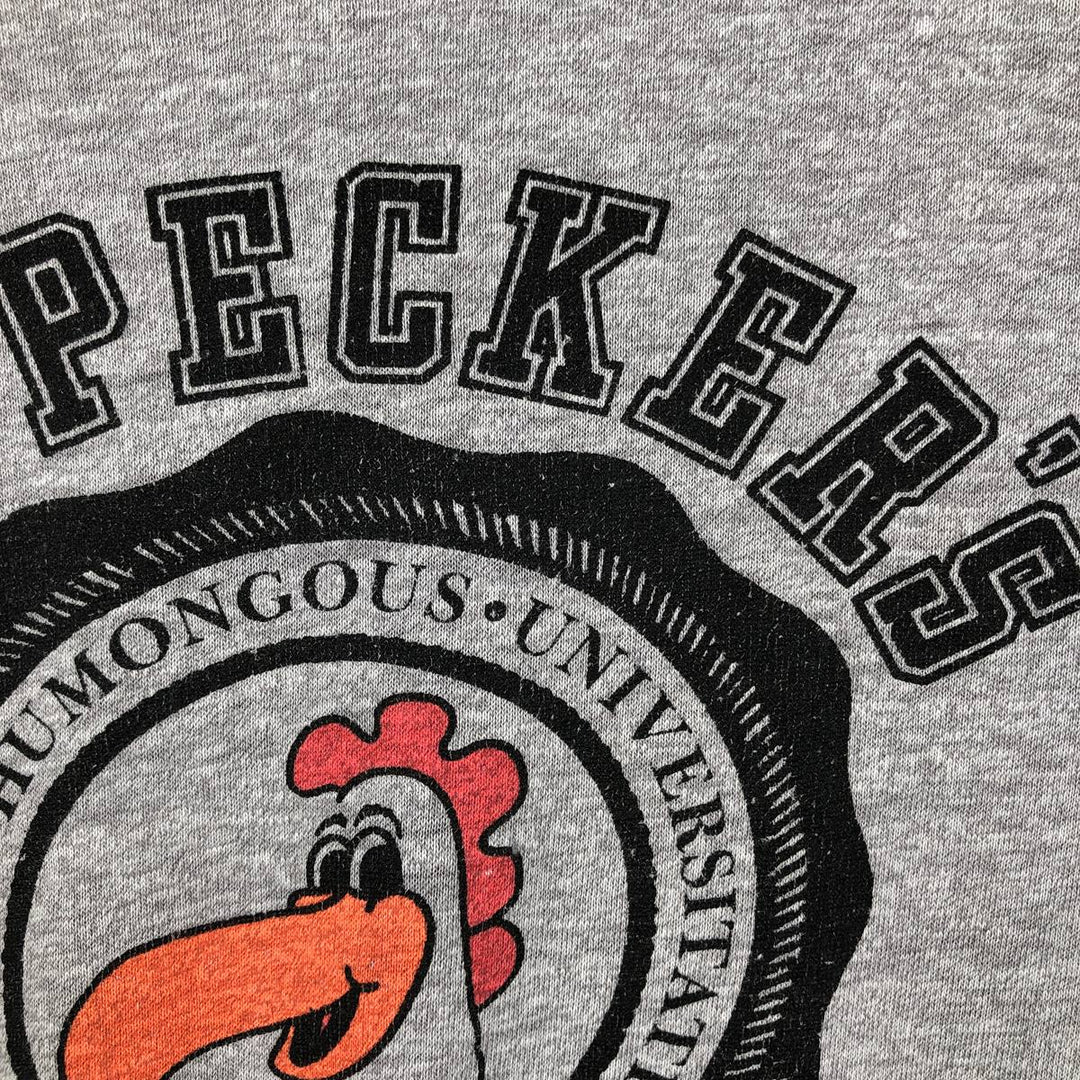 ~90'S Vintage Printed T-shirt, Men's S size unclear gray type Vintage Second Hand