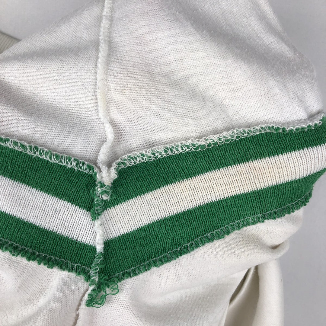 80'S ARTEX FIGHTIN' IRISH Notre Dame University Fighting Irish Five-quarter sleeve football t-shirt, men's size M equivalent. unclear white type Vintage Second Hand
