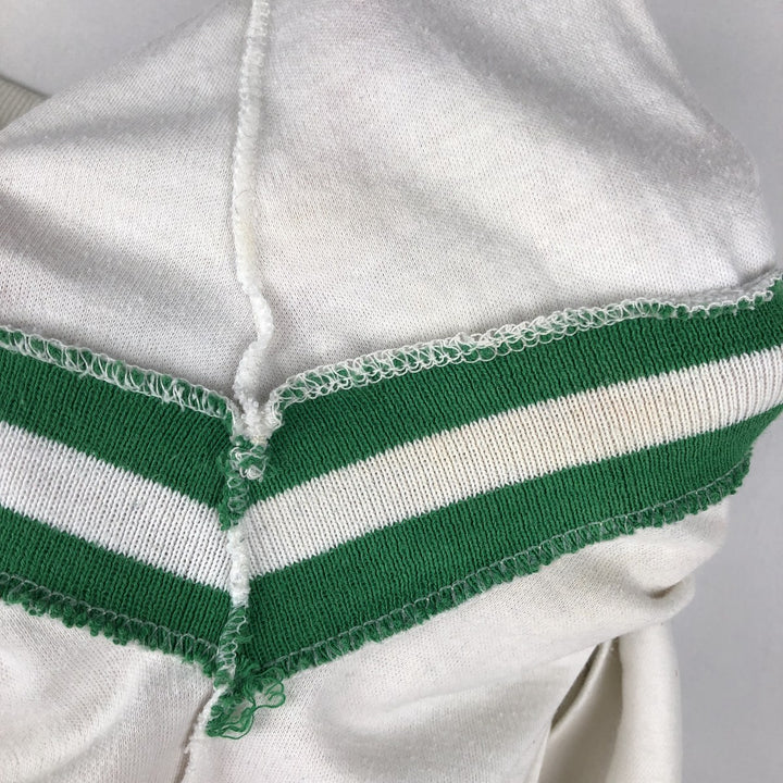 80'S ARTEX FIGHTIN' IRISH Notre Dame University Fighting Irish Five-quarter sleeve football t-shirt, men's size M equivalent. unclear white type Vintage Second Hand