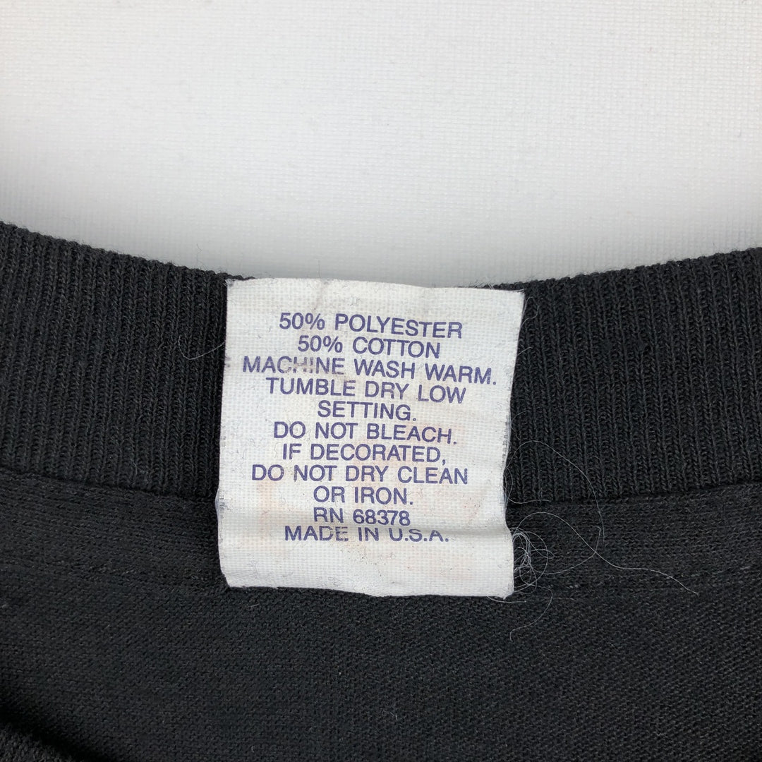 ~90'S Tennessee River HARVARD Harvard University College T-shirt, Made in USA, Men's XL equivalent, Vintage polyester black type Vintage Second Hand