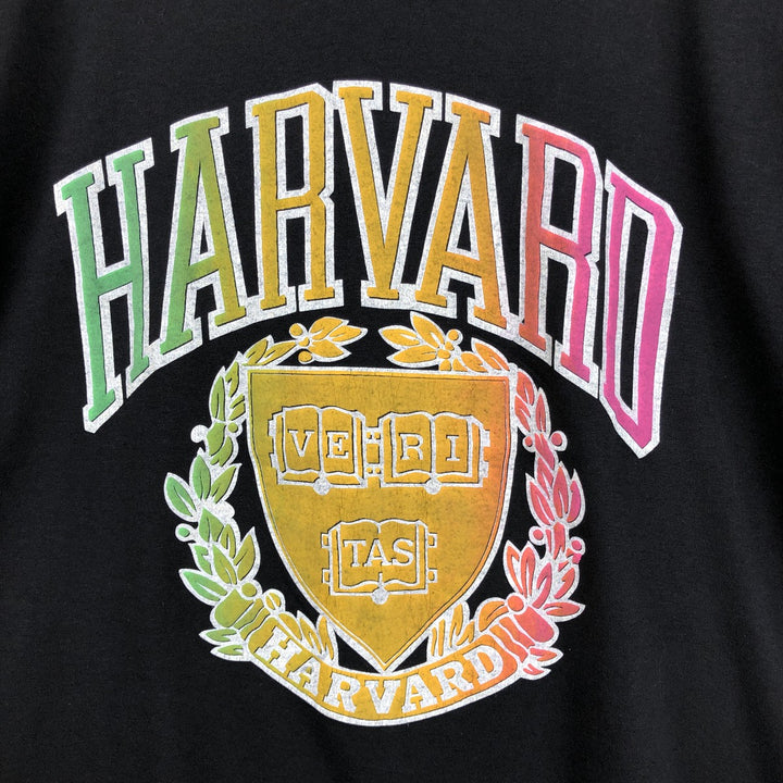 ~90'S Tennessee River HARVARD Harvard University College T-shirt, Made in USA, Men's XL equivalent, Vintage polyester black type Vintage Second Hand