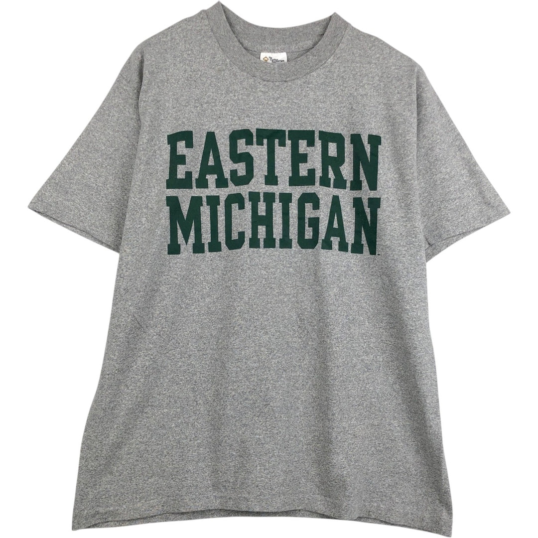 Vintage 90'S The Cotton Exchange College T-Shirt, Made in USA, Men's Size L cotton gray type Vintage Second Hand