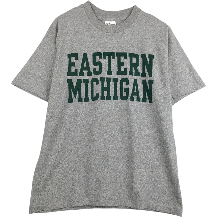 Vintage 90'S The Cotton Exchange College T-Shirt, Made in USA, Men's Size L cotton gray type Vintage Second Hand