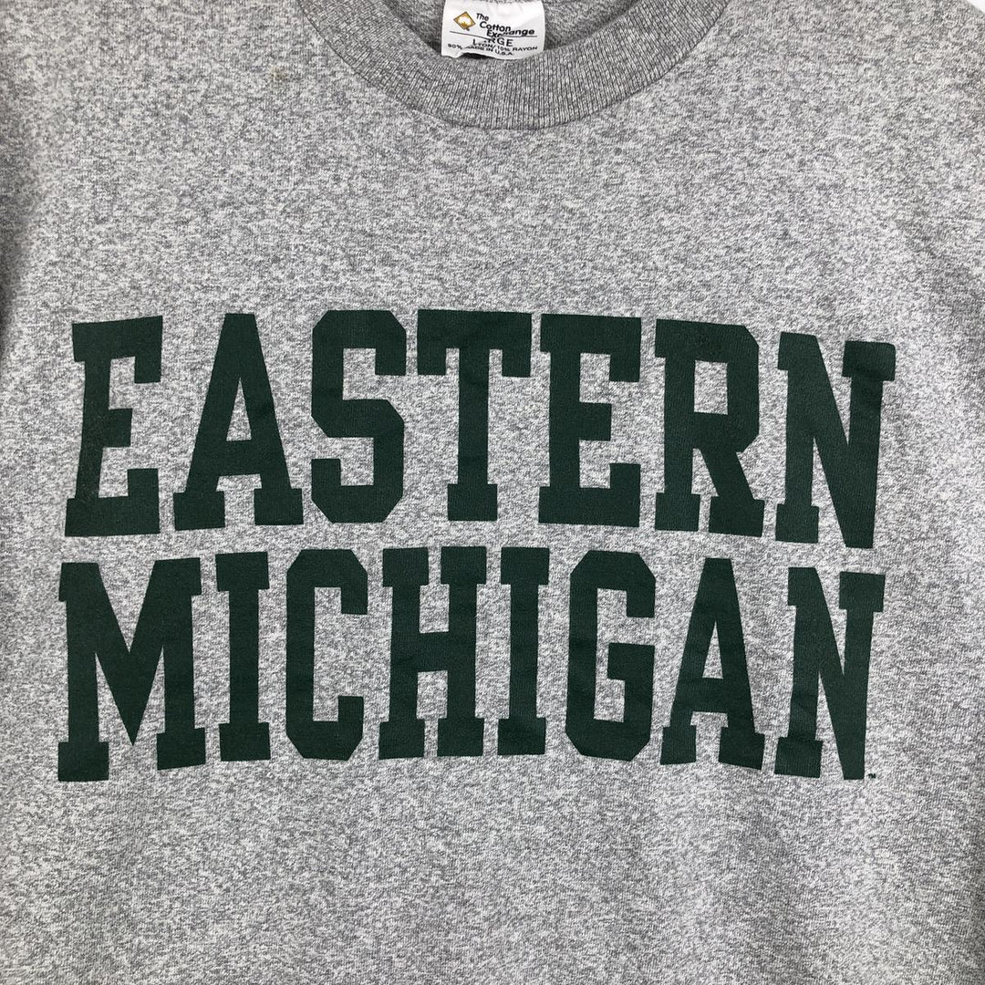 Vintage 90'S The Cotton Exchange College T-Shirt, Made in USA, Men's Size L cotton gray type Vintage Second Hand
