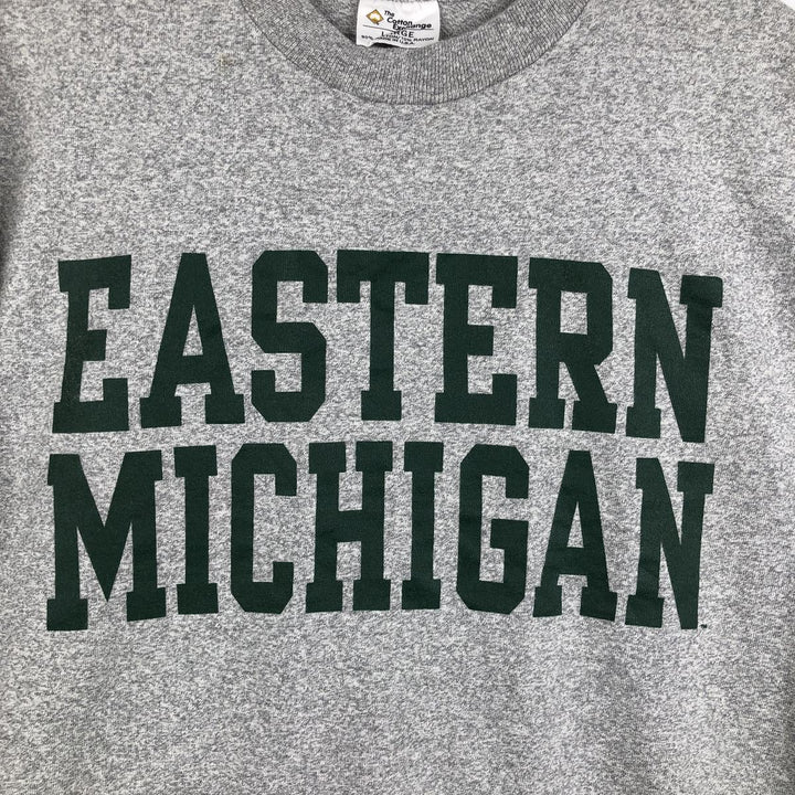 Vintage 90'S The Cotton Exchange College T-Shirt, Made in USA, Men's Size L cotton gray type Vintage Second Hand