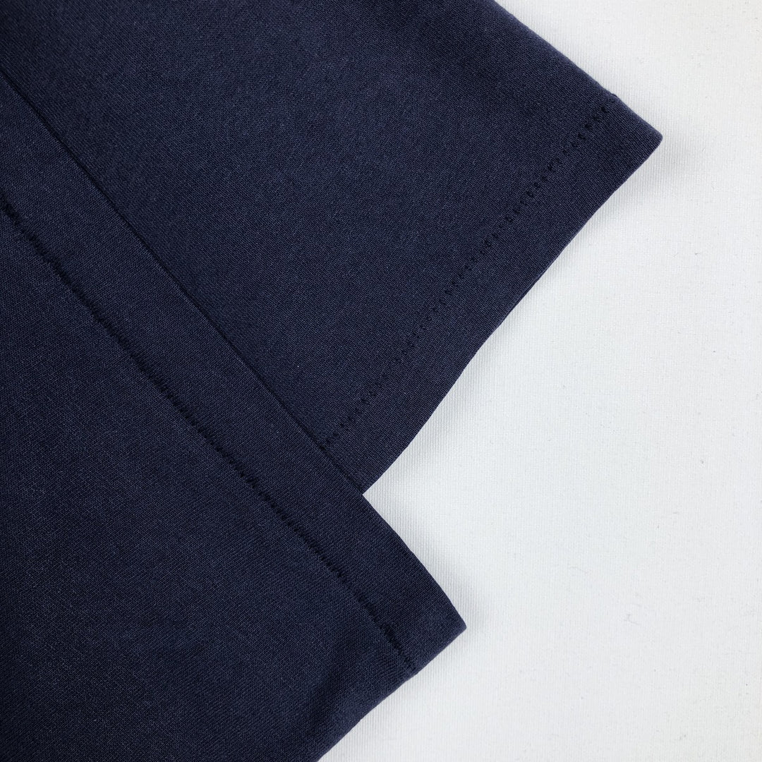 90'S Hanes HEAVYWEIGHT 50 cotton navy blue type Vintage Second Hand