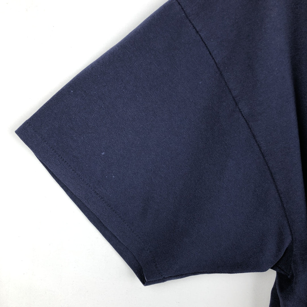 90'S Hanes HEAVYWEIGHT 50 cotton navy blue type Vintage Second Hand