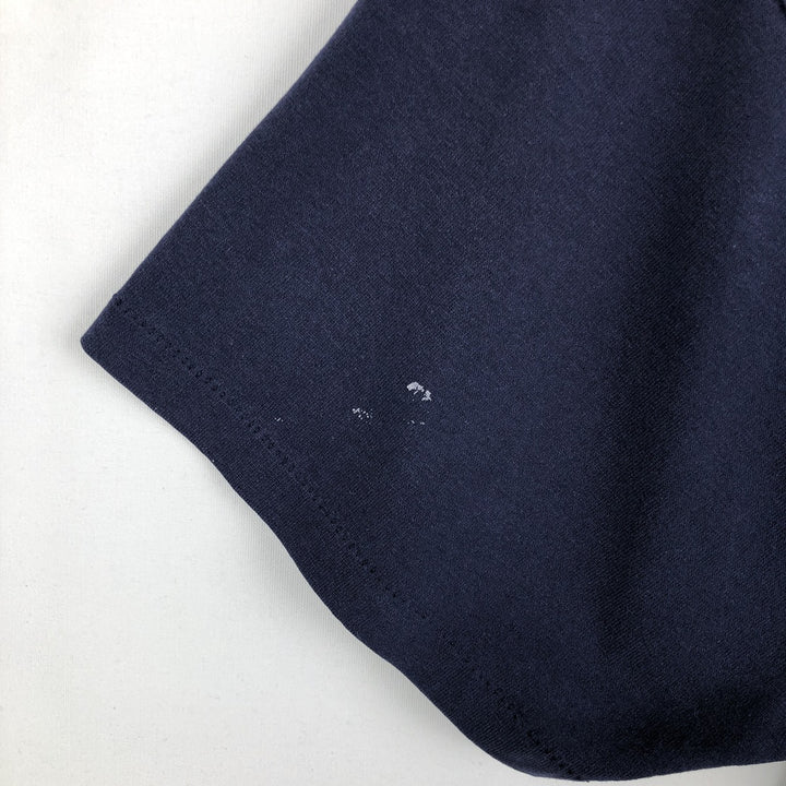 90'S Hanes HEAVYWEIGHT 50 cotton navy blue type Vintage Second Hand