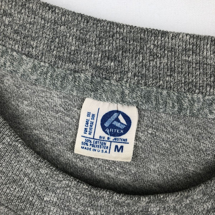 70'S ARTEX College T-Shirt, Made in USA, Men's Size M (Equivalent), Vintage cotton gray type Vintage Second Hand