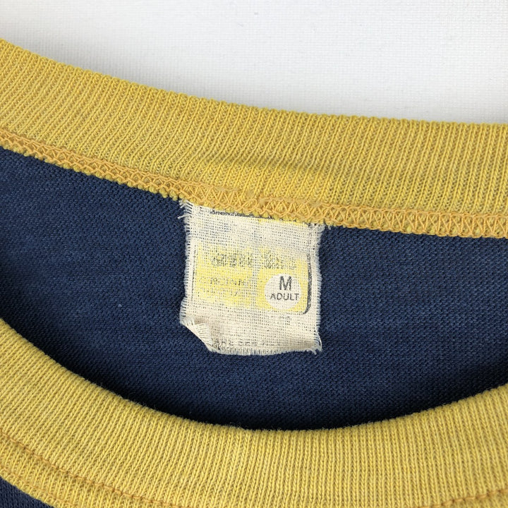 ~90'S College T-shirt, Made in USA, Men's Size M (approx.), Vintage unclear navy blue type Vintage Second Hand