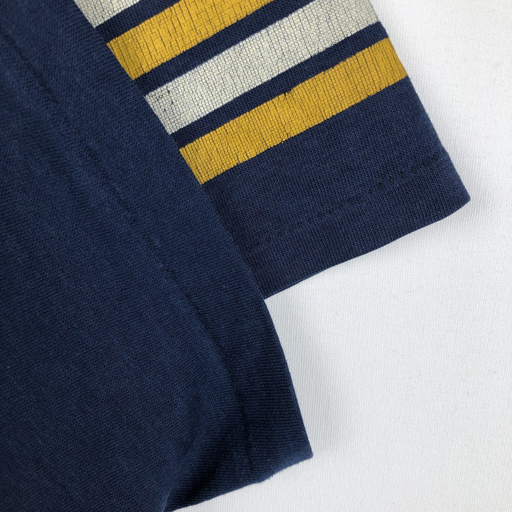 ~90'S College T-shirt, Made in USA, Men's Size M (approx.), Vintage unclear navy blue type Vintage Second Hand