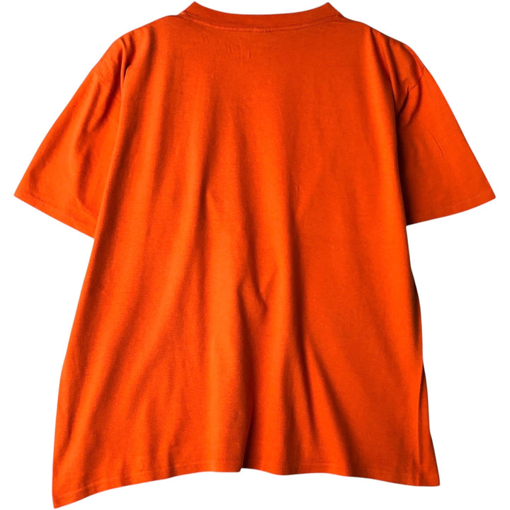 ~90'S ARTEX College T-Shirt, Made in USA, Men's XL equivalent, Vintage cotton orange type Vintage Second Hand