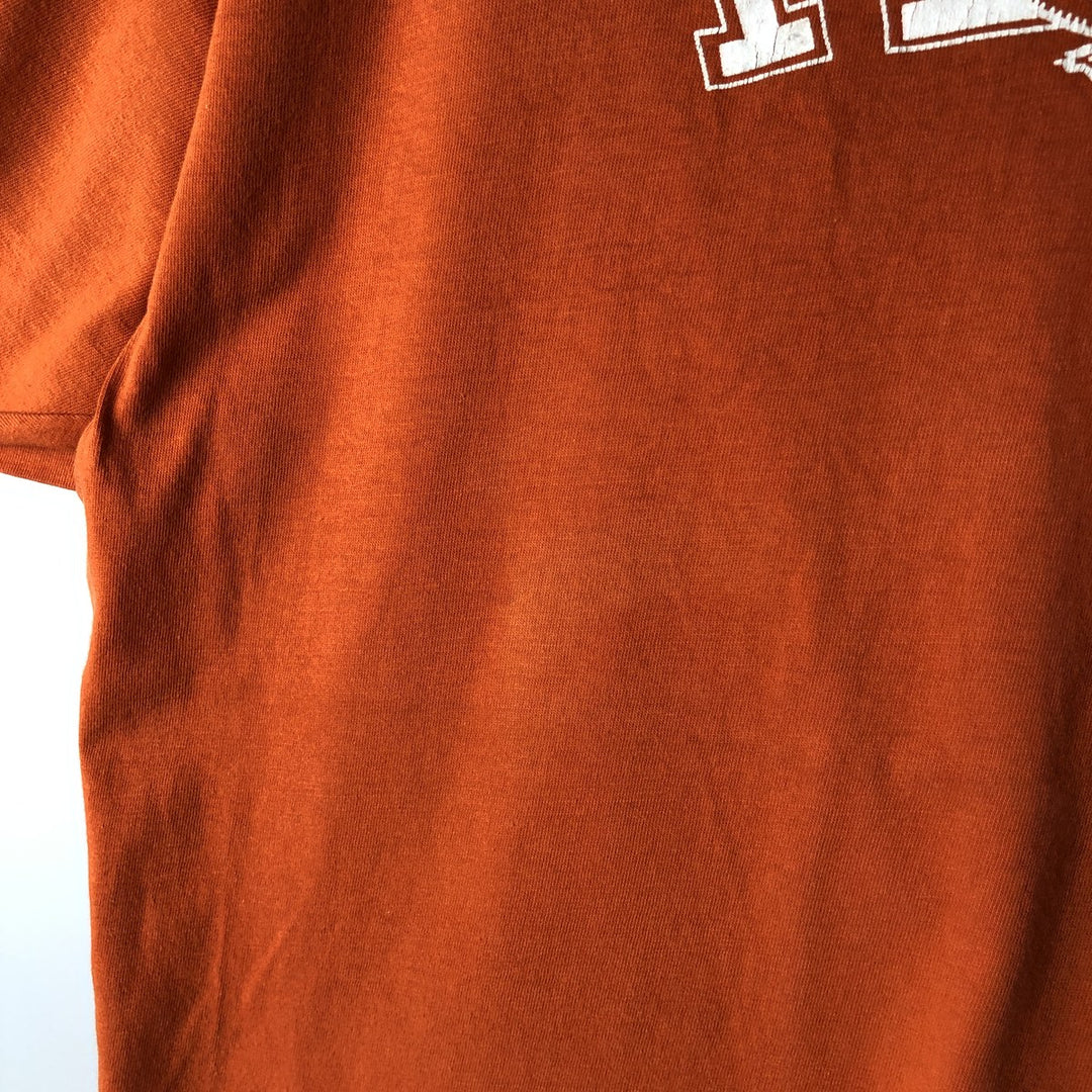 ~90'S ARTEX College T-Shirt, Made in USA, Men's XL equivalent, Vintage cotton orange type Vintage Second Hand