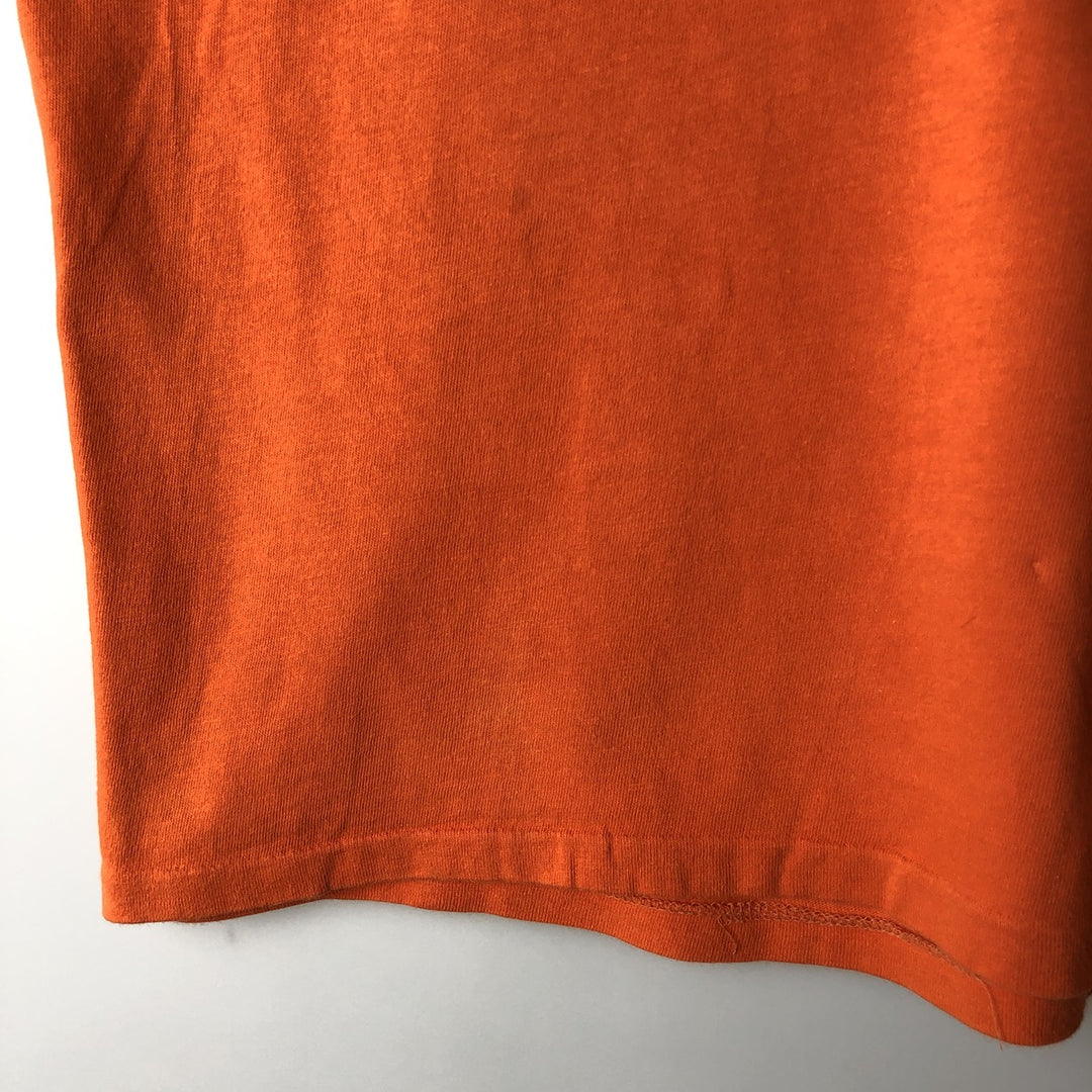 ~90'S ARTEX College T-Shirt, Made in USA, Men's XL equivalent, Vintage cotton orange type Vintage Second Hand