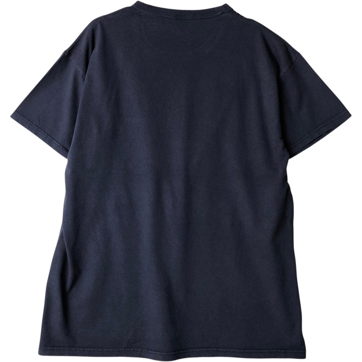 90'S Russell College T-shirt, Men's Size L (approx.), Vintage cotton navy blue type Vintage Second Hand