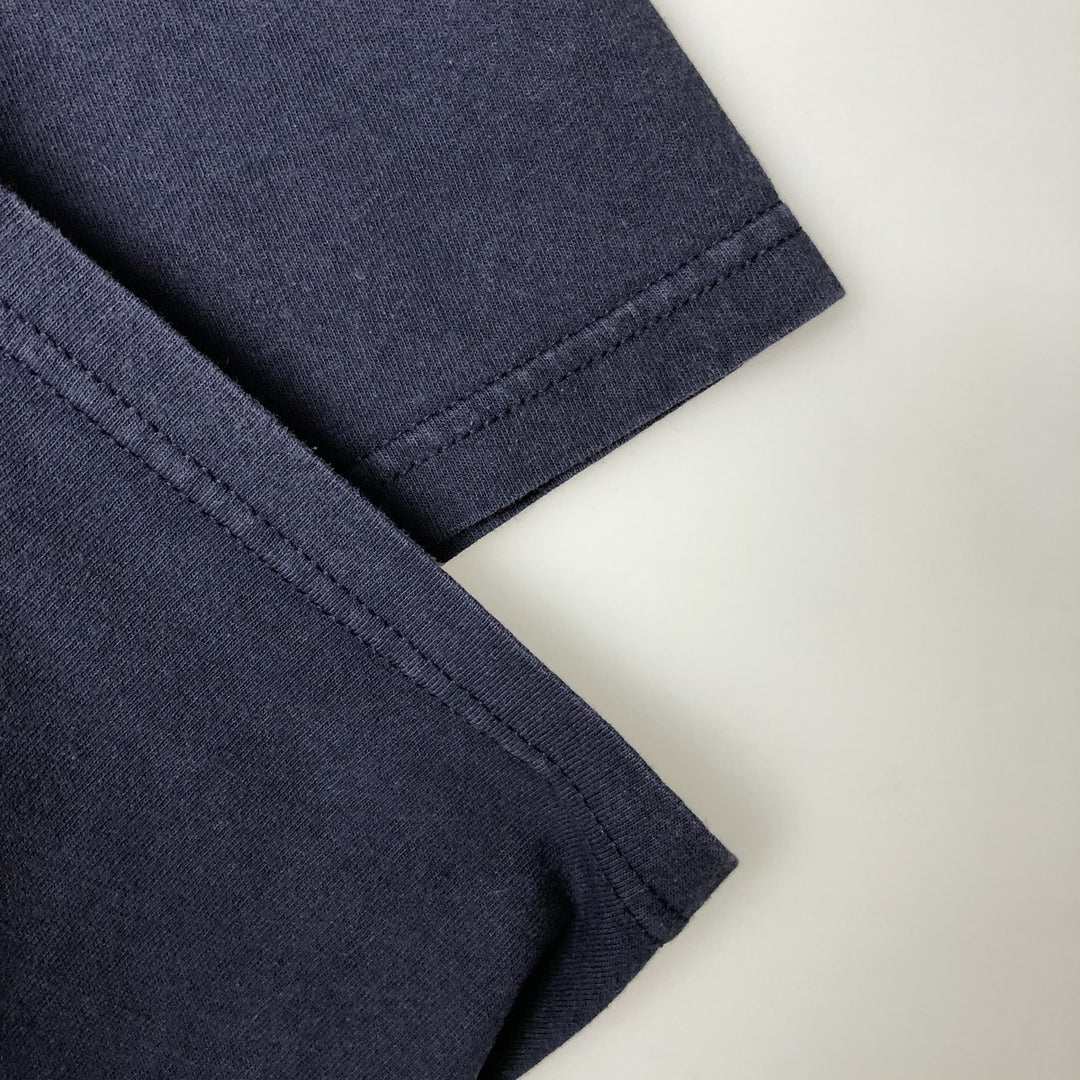 90'S Russell College T-shirt, Men's Size L (approx.), Vintage cotton navy blue type Vintage Second Hand