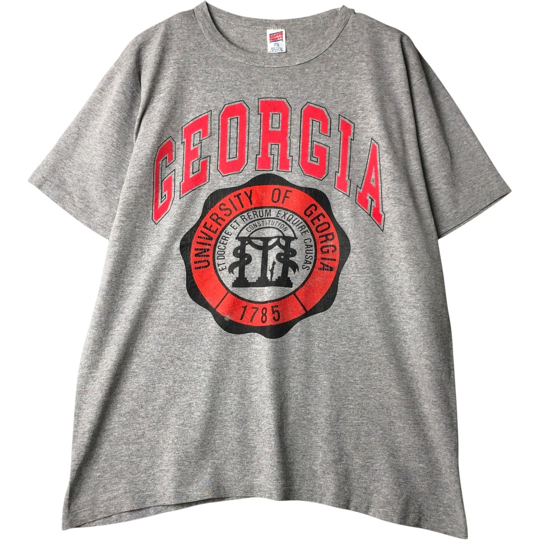 90'S Sofie College T-Shirt, Made in USA, Men's XL equivalent, Vintage cotton gray type Vintage Second Hand