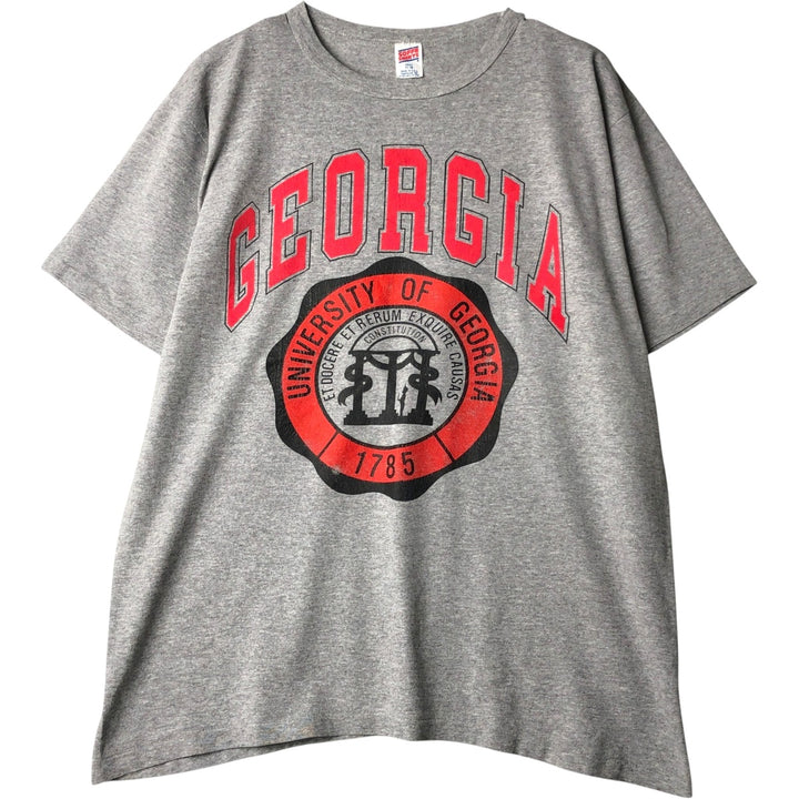 90'S Sofie College T-Shirt, Made in USA, Men's XL equivalent, Vintage cotton gray type Vintage Second Hand