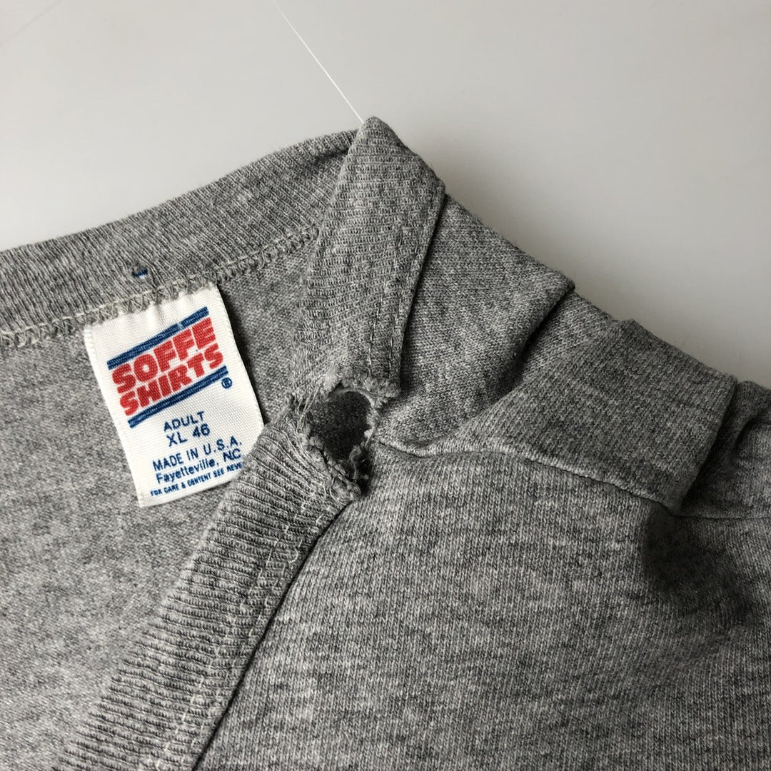 90'S Sofie College T-Shirt, Made in USA, Men's XL equivalent, Vintage cotton gray type Vintage Second Hand