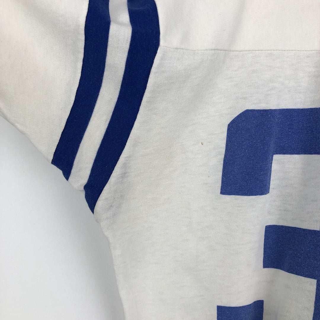 90'S Monogram Ringer T-shirt, Men's Size L cotton white type Vintage Second Hand