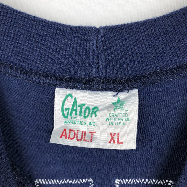 GATOR Football T-shirt, Men's XL (approx.) polyester navy blue type Vintage Second Hand
