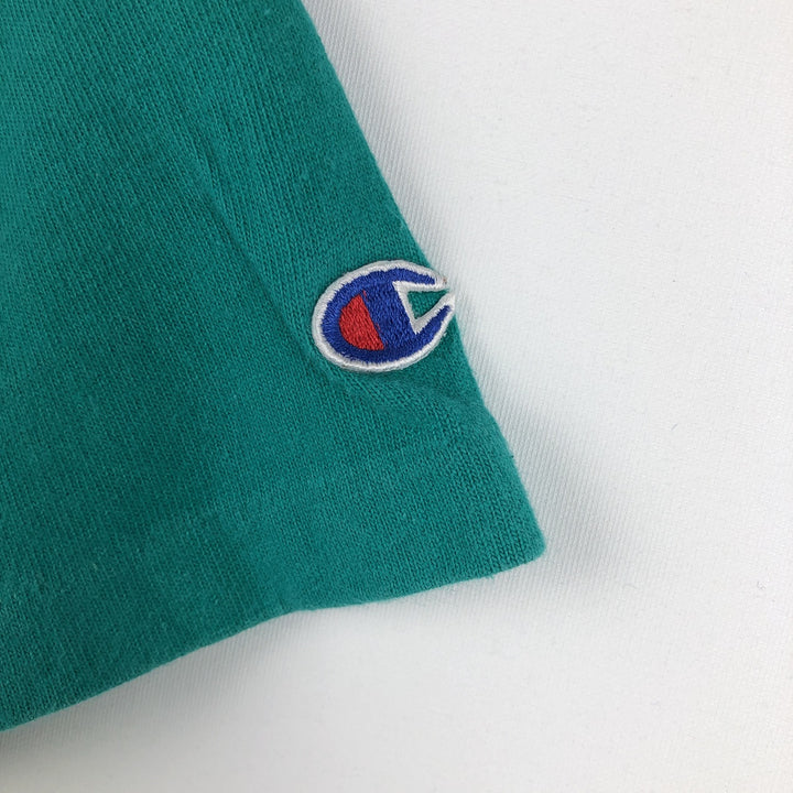 90'S Champion Tricolor Tag Sports T-Shirt, Men's Size M (Equivalent), Vintage cotton green type Vintage Second Hand