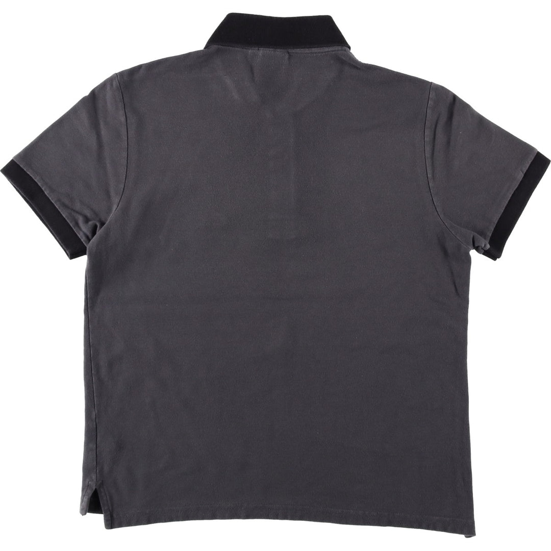 Lacoste LACOSTE LIVE French Collection Short-Sleeve Polo Shirt, Women's Size M (approx.) cotton Charcoal Vintage Second Hand