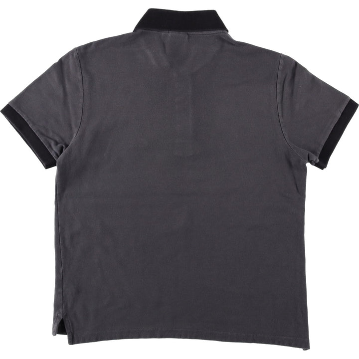 Lacoste LACOSTE LIVE French Collection Short-Sleeve Polo Shirt, Women's Size M (approx.) cotton Charcoal Vintage Second Hand