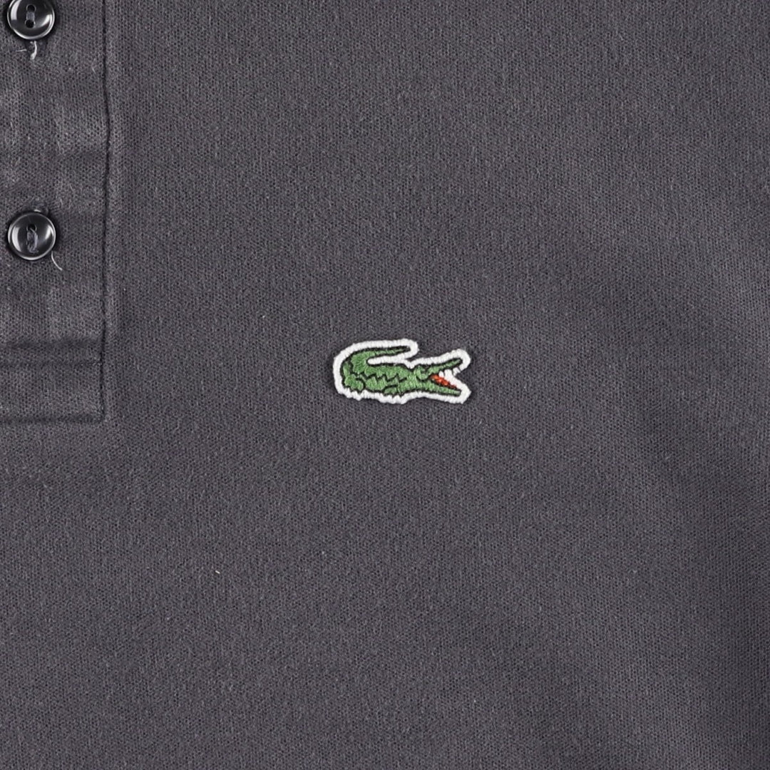 Lacoste LACOSTE LIVE French Collection Short-Sleeve Polo Shirt, Women's Size M (approx.) cotton Charcoal Vintage Second Hand