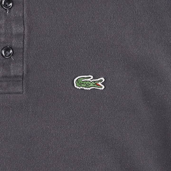 Lacoste LACOSTE LIVE French Collection Short-Sleeve Polo Shirt, Women's Size M (approx.) cotton Charcoal Vintage Second Hand