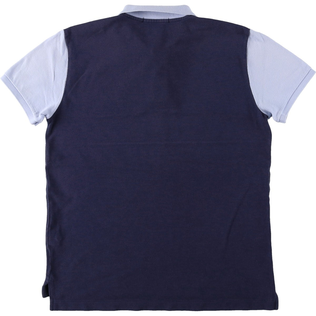 Ralph Lauren RALPH LAUREN SPORT Short-Sleeve Polo Shirt, Women's Size M (approx.) cotton navy blue type Vintage Second Hand