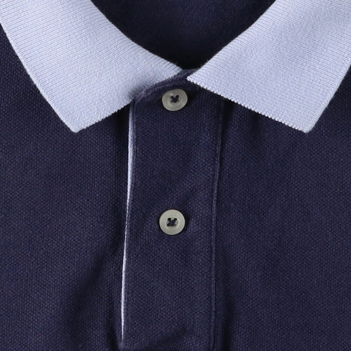 Ralph Lauren RALPH LAUREN SPORT Short-Sleeve Polo Shirt, Women's Size M (approx.) cotton navy blue type Vintage Second Hand