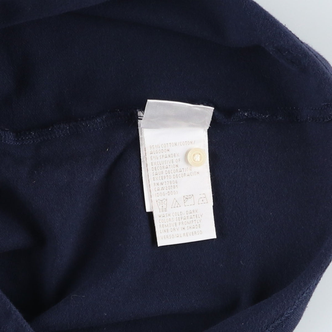 Tommy Hilfiger TOMMY GIRL short-sleeved polo shirt, women's size S (approx.) cotton navy blue type Vintage Second Hand