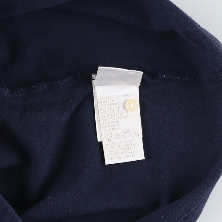Tommy Hilfiger TOMMY GIRL short-sleeved polo shirt, women's size S (approx.) cotton navy blue type Vintage Second Hand